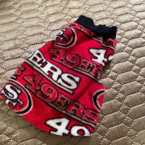 Handmade 49ers Small Dog Sweater